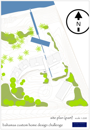 bahamas home - site plan
