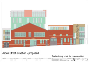 jacob street - street elevation