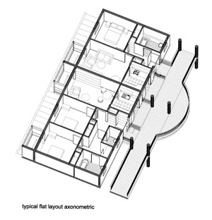 liverpool housing action trust - flat axonometric