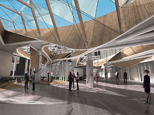 scottish parliament debating chamber view